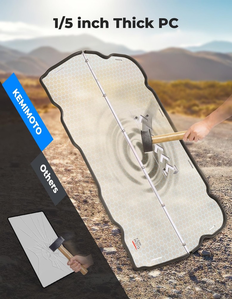 MISSING HARDWARE - KEMIMOTO 2014-23 XP 1000 Clear Windshield with Vented Window
