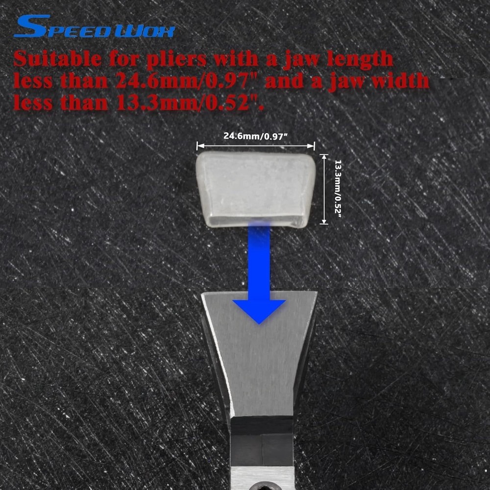 4 Pcs Rubber Replacement Tips for Glass Running Pliers - Protection
