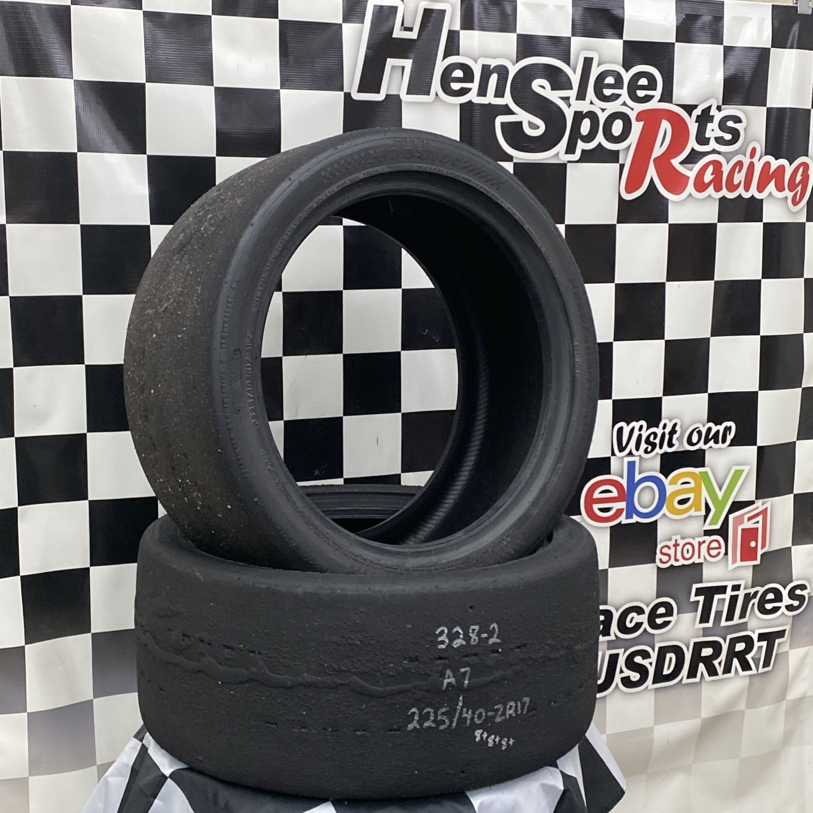 328-2 USDRRT HOOSIER DOT Road Race / Auto-X Tires 225/40-ZR17 A7