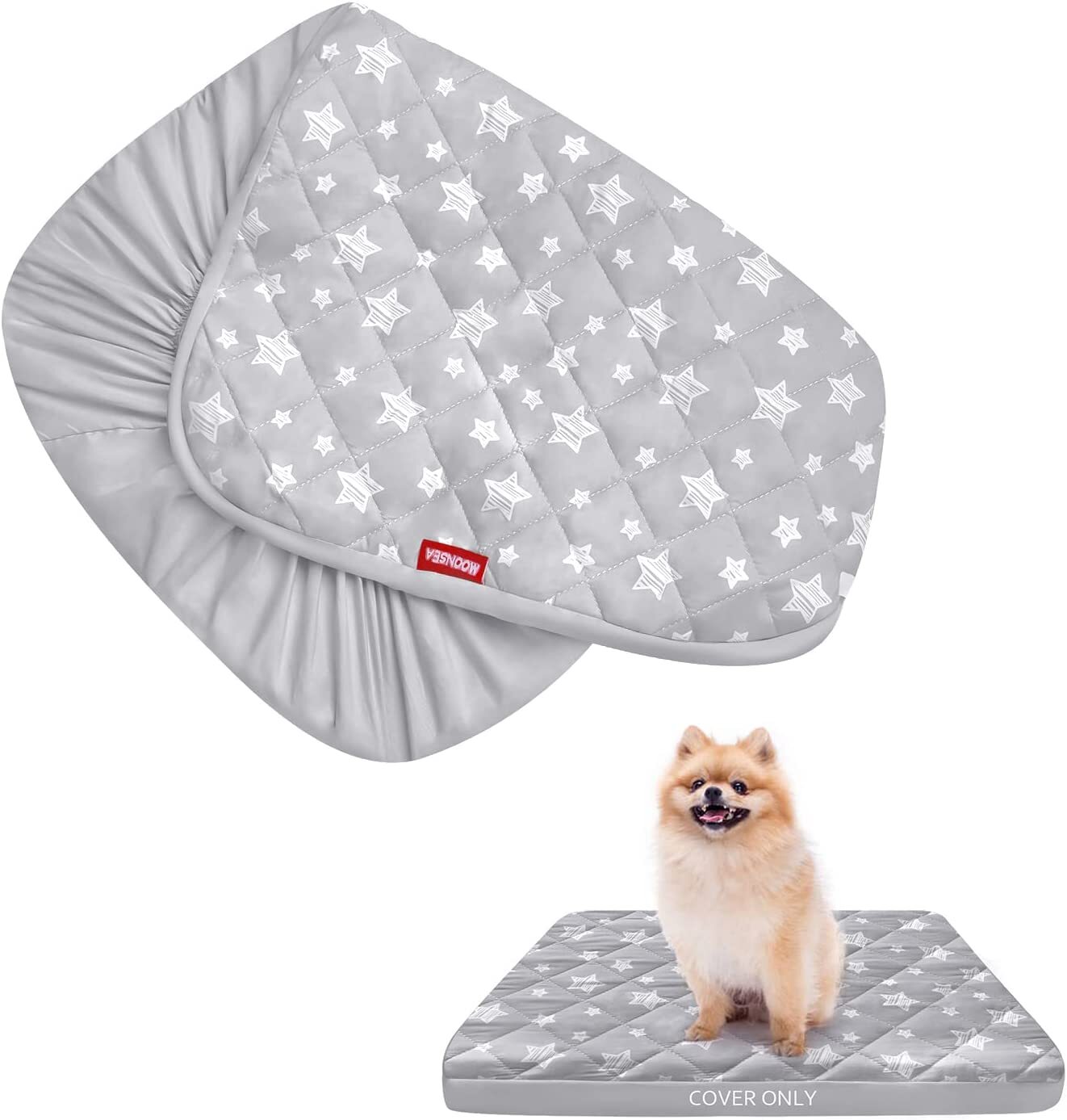 Waterproof Dog Bed Cover Replacement Washable Soft Pet Bed Cover Only Multi-size