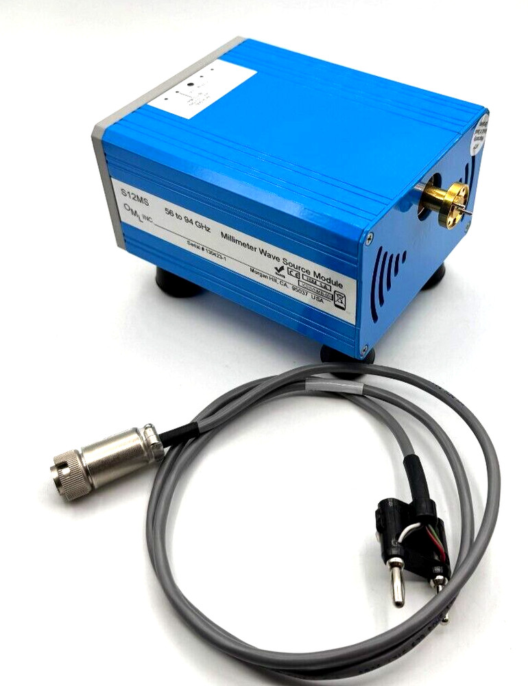 Keysight E8257DS12 / OML S12MS-AG, mm-Wave Source Module, 60-90GHz WR12 Extender