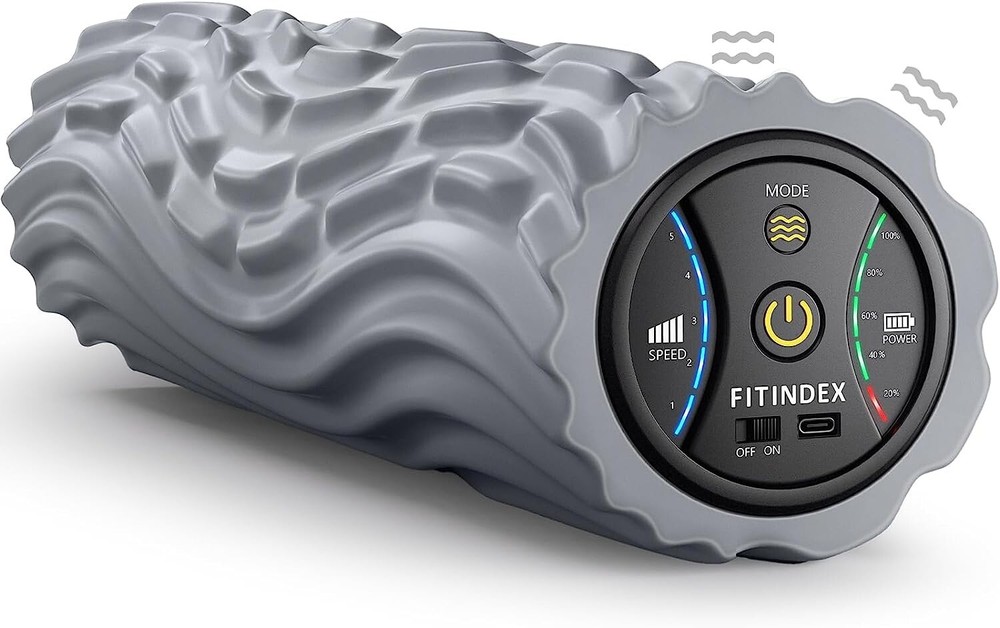 Rechargeable Vibrating Foam Roller - 5 Speeds for Yoga, Exercise & Post Workout