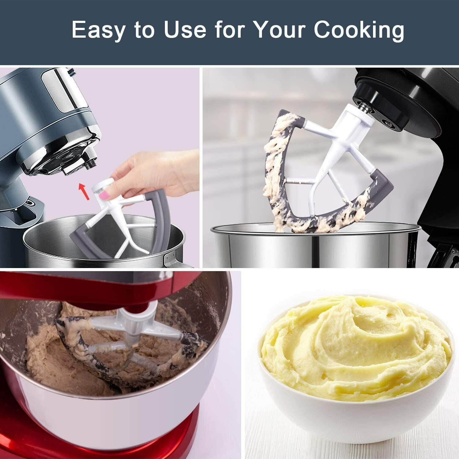 1PC4.5/5QT Flex Edge Beater for Kitchenaid Mixer Flat Paddle Beater Attachments