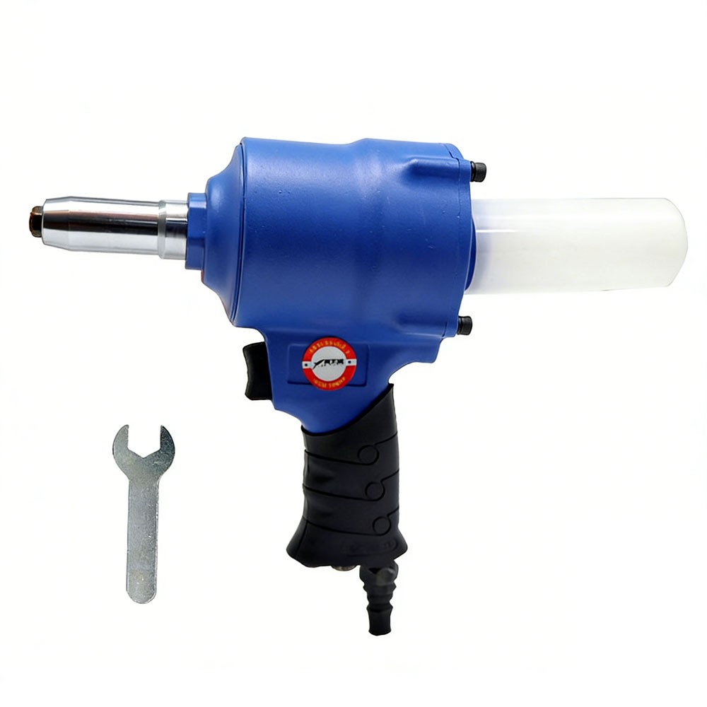 Quick-Release Pneumatic Rivet Gun with Large Three-Jaw Rivet Holder