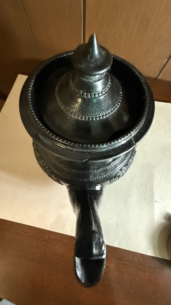 Antique Victorian Silverplate Teapot Repousse Floral Decor