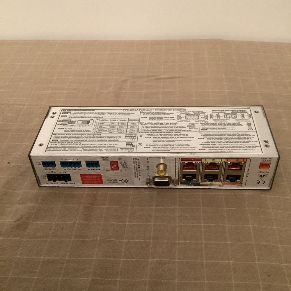 Extron PVS 204SA PoleVault Twisted Pair Switcher NOT TESTED