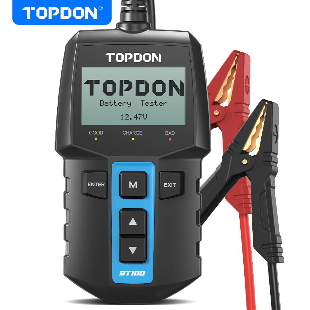 BT100: TOPDON 12V Battery Tester & Analyzer