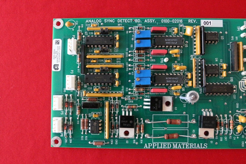 APPLIED MATERIALS ANALOG SYNC DETECT BD. ASSY. 0100-02016 REV. 001