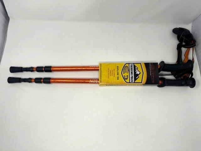 * EXPEDITION * TREKKING POLES " ORANGE/BLACK " ' EXPLORE TREK '