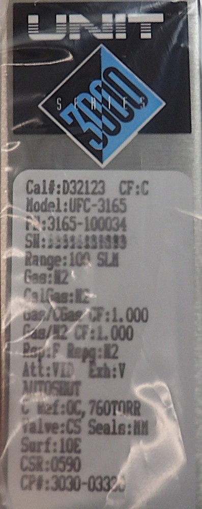 Celerity UNIT UFC-3165 Mass Flow Controller MFC AMAT 3030-03330 New Surplus