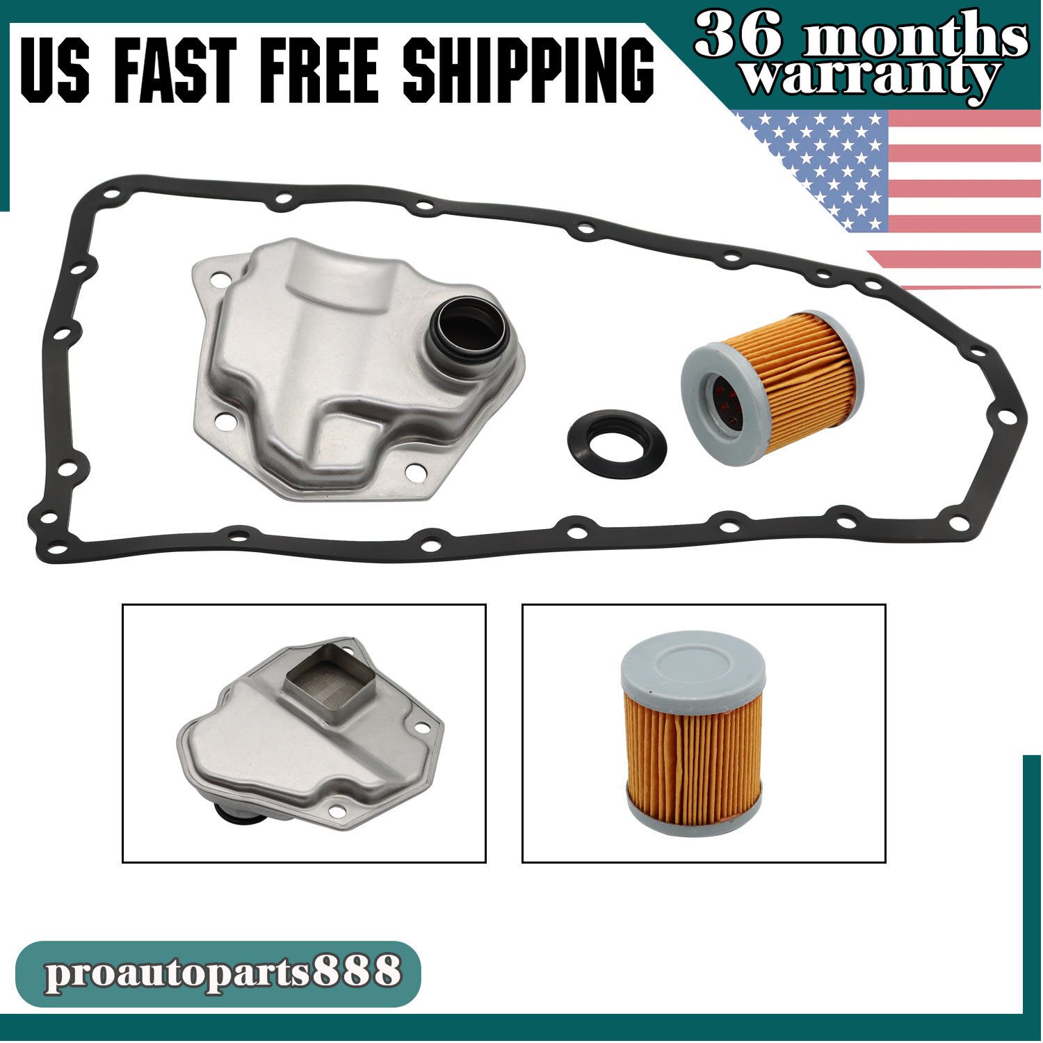 Auto Transmission Filter Oil Pan Gasket Kit For Nissan Rogue Altima Juke 2007-18