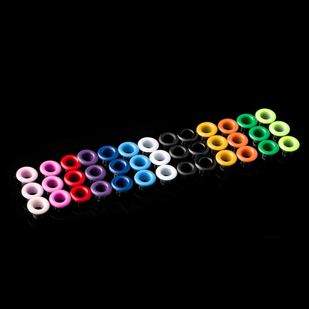 100PCS Grommets Kit Leathercraft Accessories Clothes Eyelets Button Hollow