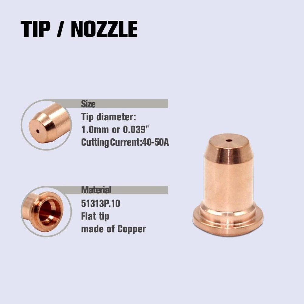 23 Pcs IPT-60 PT-60 IPT-40 PT40 Plasma Cutting Torch Tips Electrode Shield Cap