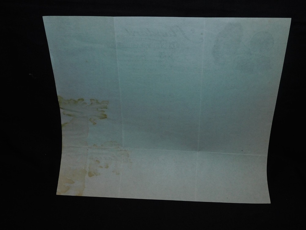 DATED 1911 STANDARD TALKING MACHINE COMPANY CUSTOMER LETTER - 100% ORIGINAL