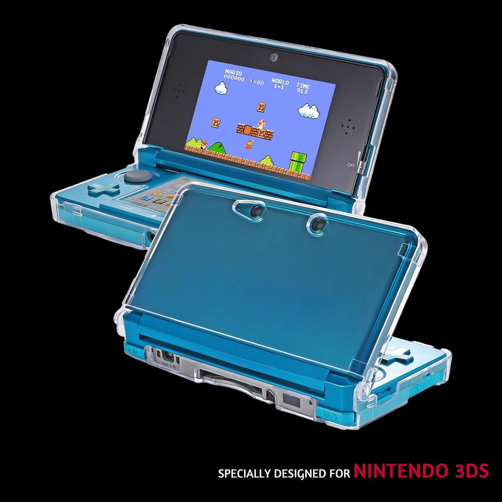 Transparent Case Clear Hard Cover Shell For Nintendo Old 3DS Game Console