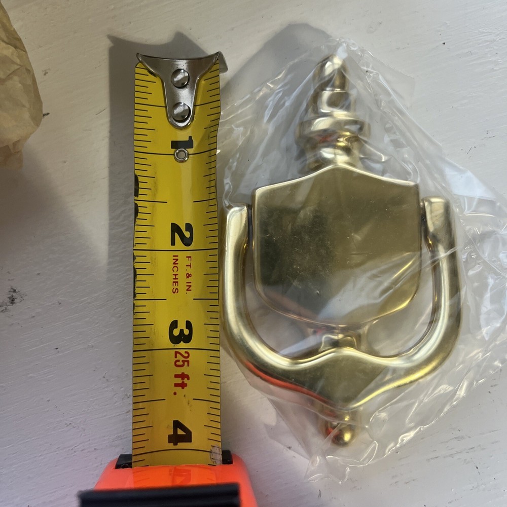 Vintage Baldwin Solid Brass Polished 4” Door Knocker NO.0138