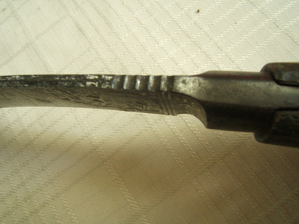 18TH ISLAMIC PERSIAN DAGGER HORN HANDLE CHISEL BLADE