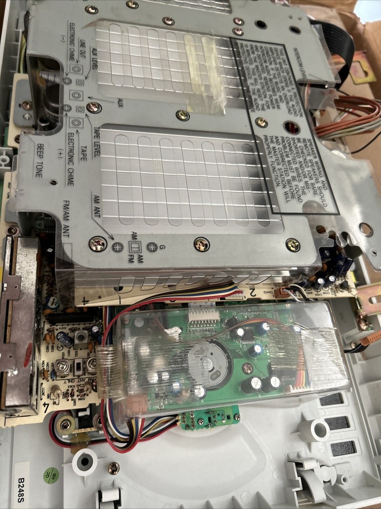 NuTone IM-4406WH Intercom Master Unit, AM/FM, CD player, off white