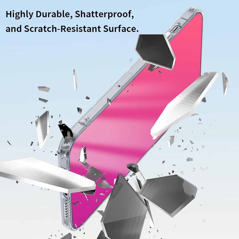 2 Pack for iPhone 16 Pro Privacy Screen Protector 25° For iphone 16 Red