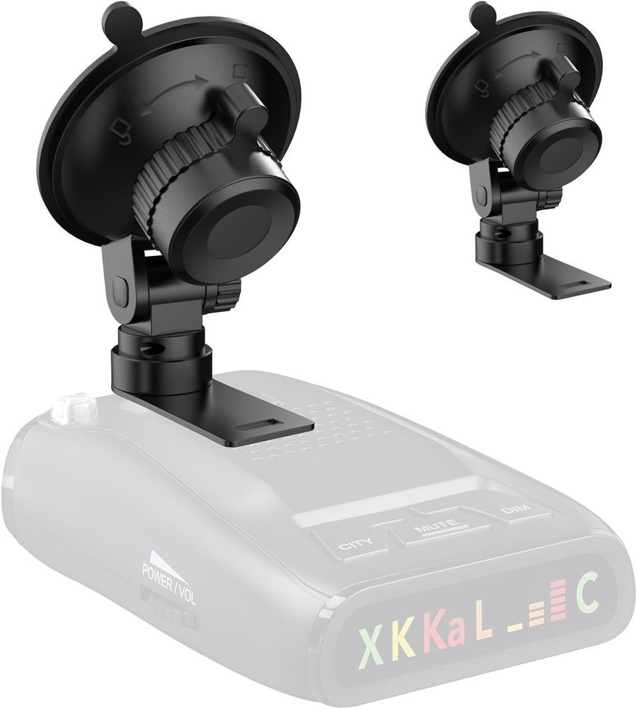 Revolutionary Radar Detector Suction Cup Bracket - Compatible with Uniden Models