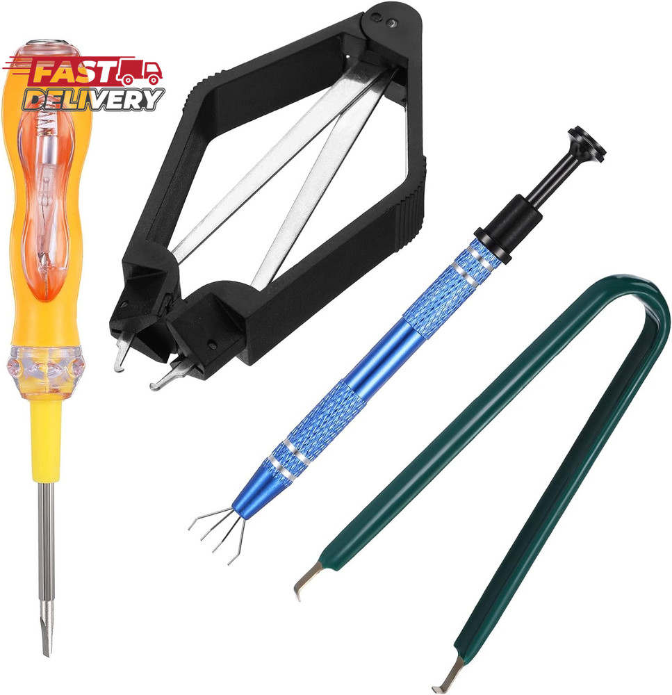 4 Pieces IC Chip Remover Tool IC PLCC Chip Extraction Tool Extractor Puller 4-Cl