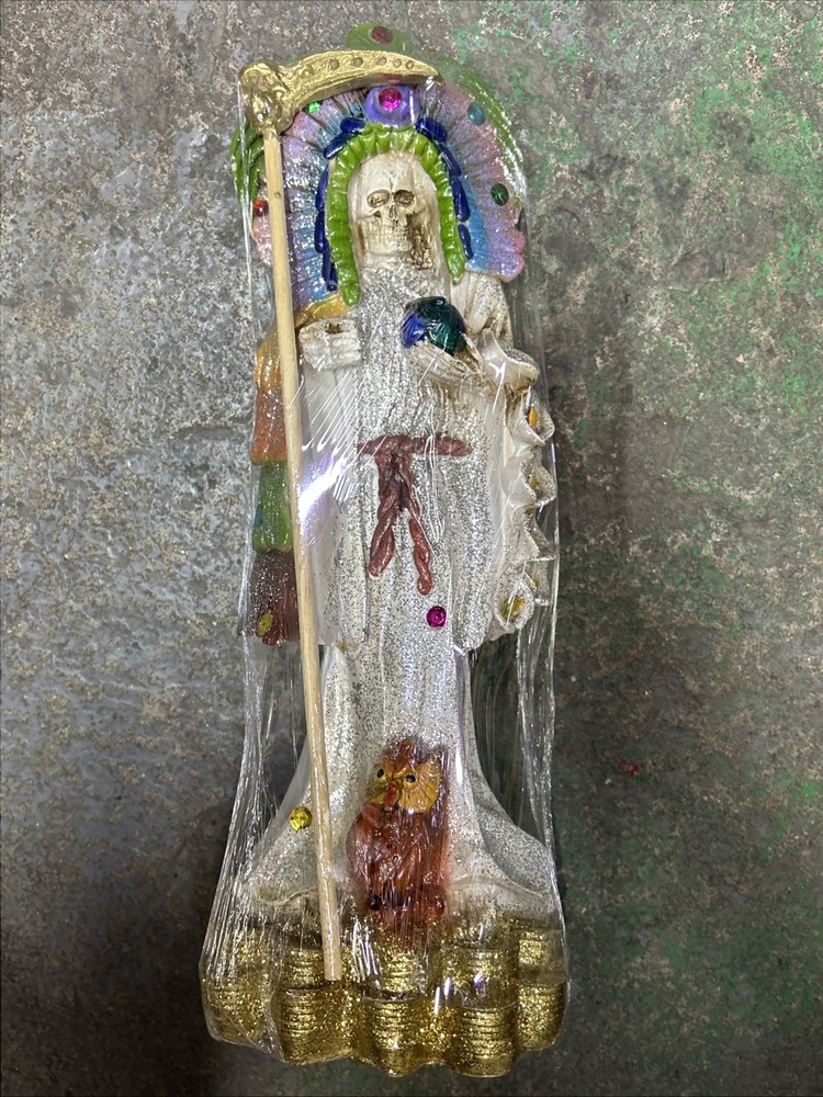 Santa Muerte Azteca White 14in Fixed