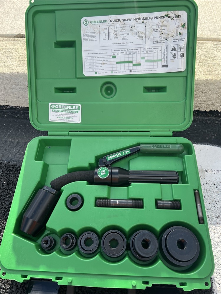 Greenlee Slugbuster Quick Draw flex set, 7706SB Barely Used