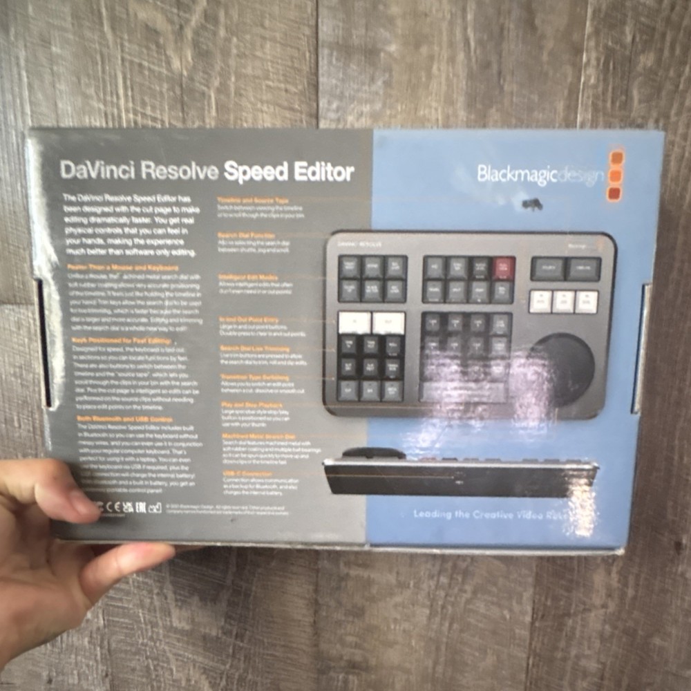 Blackmagic Design DaVinci Resolve Speed Editor Video Editing Controller USB-C