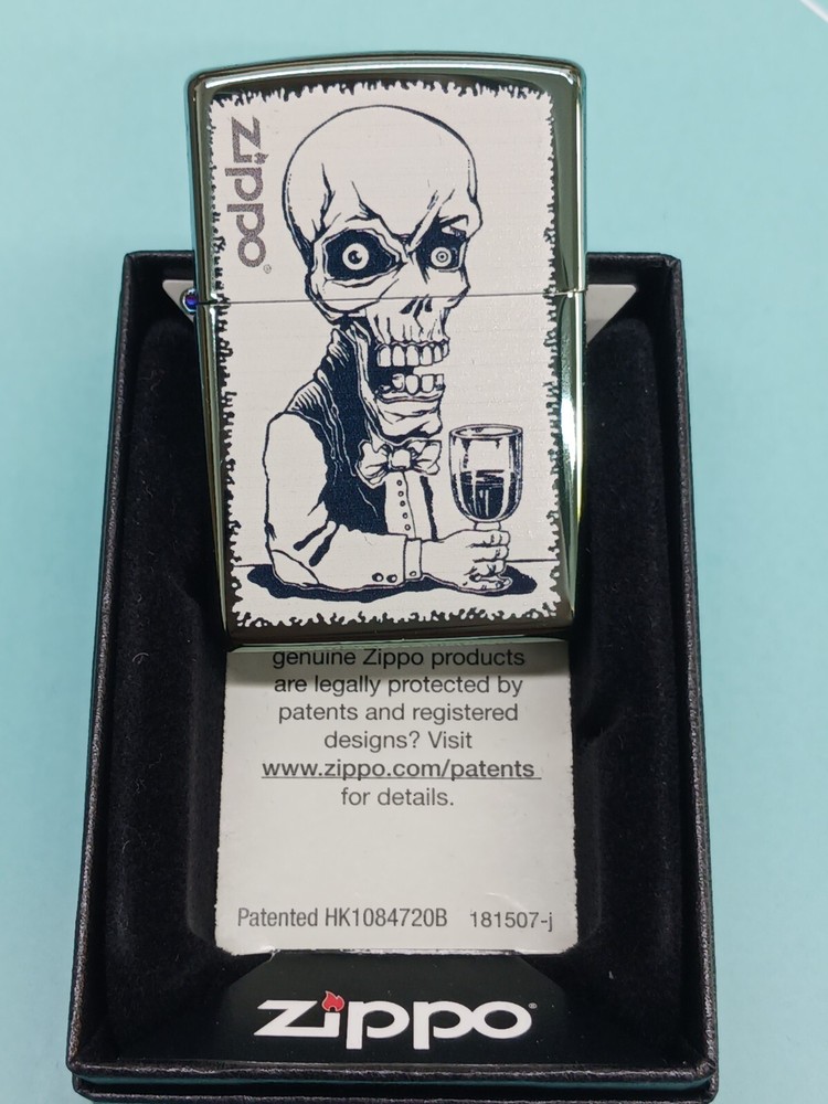 Zippo 28679 Skeleton Bartender Chameleon