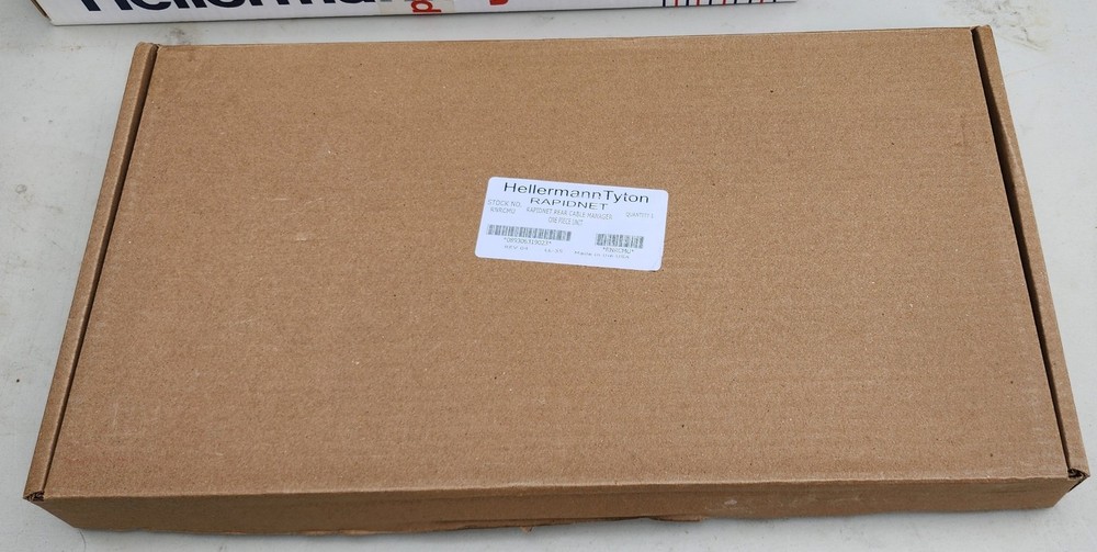 HellermannTyton RNRCMU RapidNet Rear Cable Manager Universal Panel 1U Steel Blk