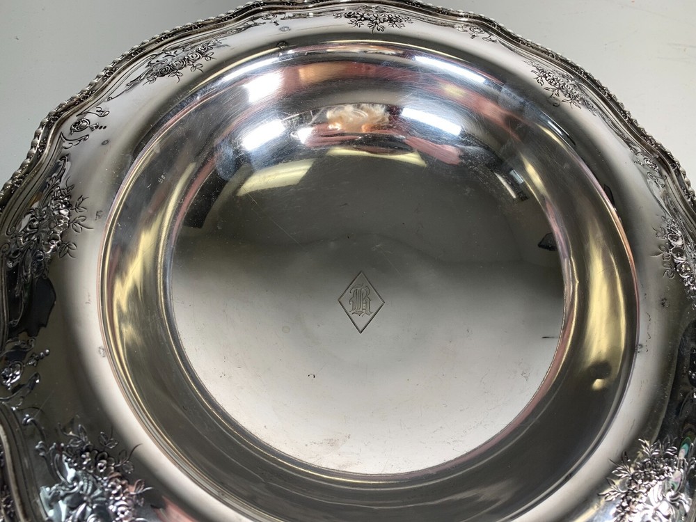 Wallace Sterling Silver Floral Compote