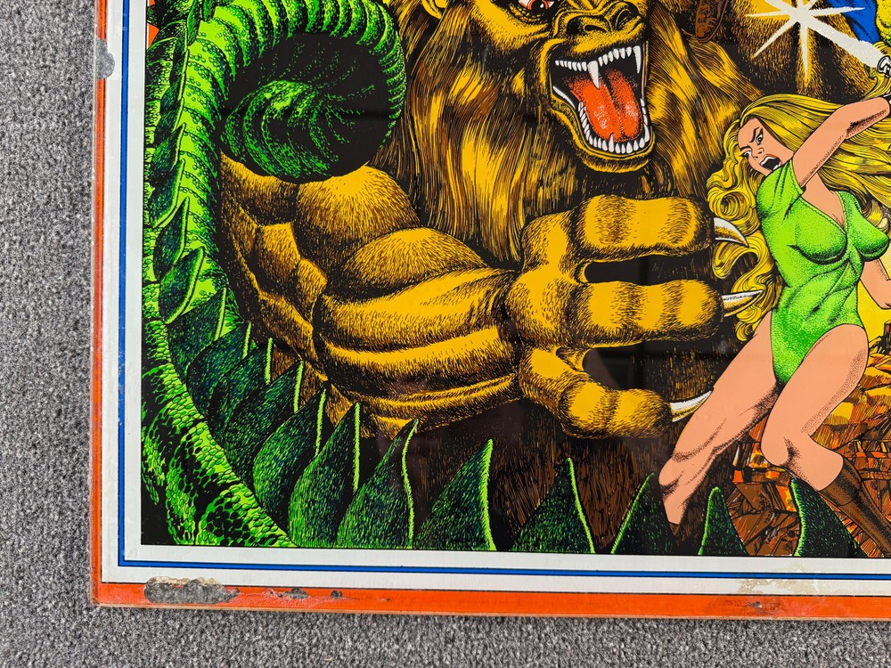 Atari Middle Earth Pinball Machine Game Backglass ORIGINAL