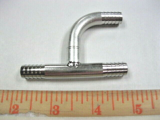 Soda System, Beer System, Part, Lancer, Fitting, Wye, 3/8", Barb, SS