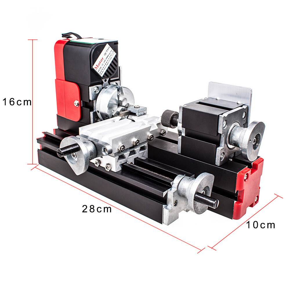 24W Micro Single Lathe Micro Combination Machine, Single Lathe DIY Tools