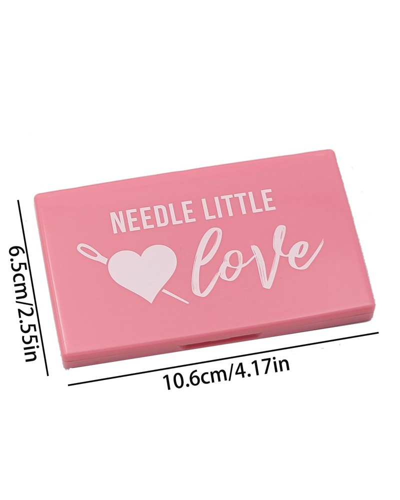 Needle Storage Case, Rectangle Keeper Cross Stitch Manual DIY pink