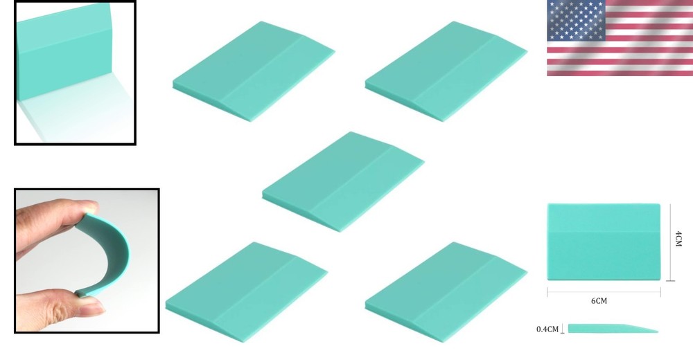 Versatile 5-Piece Rubber Squeegee Set for Effective Screen Printing and Crafting