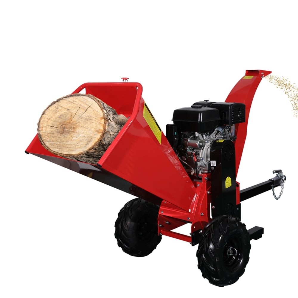 4.7”-6" Gas Powered Wood Chipper 420cc 15HP Gasoline Engine Leaf Branch Shredder
