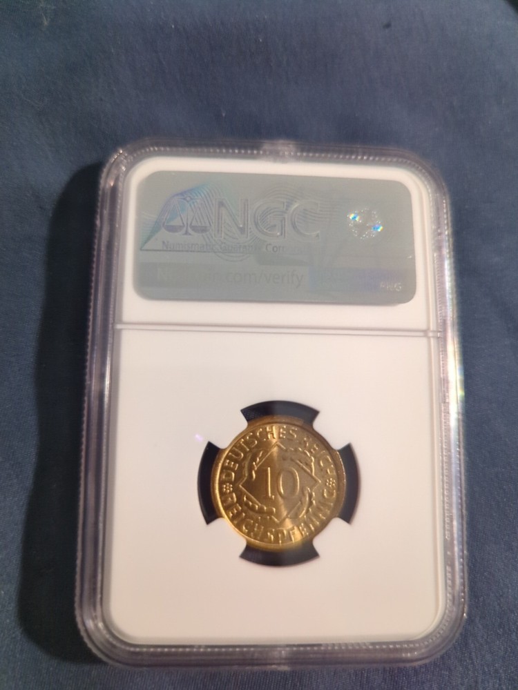 1935 A Germany 10P. Ms 66+