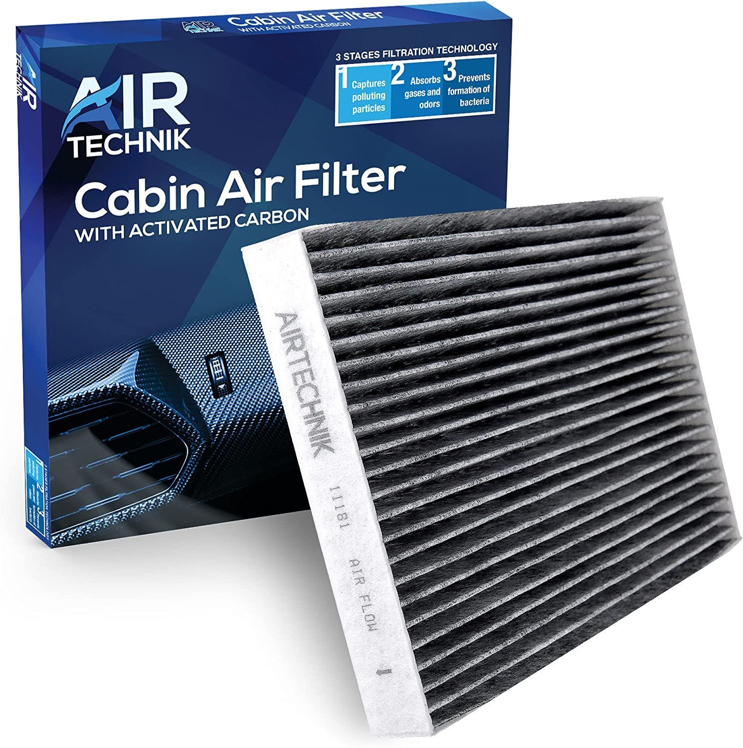 AirTechnik CF11181 Cabin Air Filter w/Activated Carbon | Fits 2005-2019 Chevy...