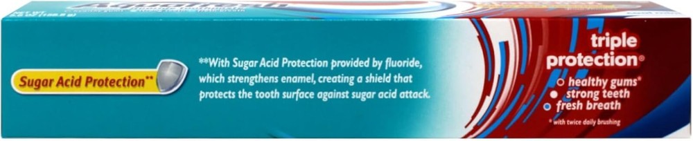 Fluoride Cool Mint Toothpaste, 6 Tubes - 5.6oz Each for Total Cavity Control