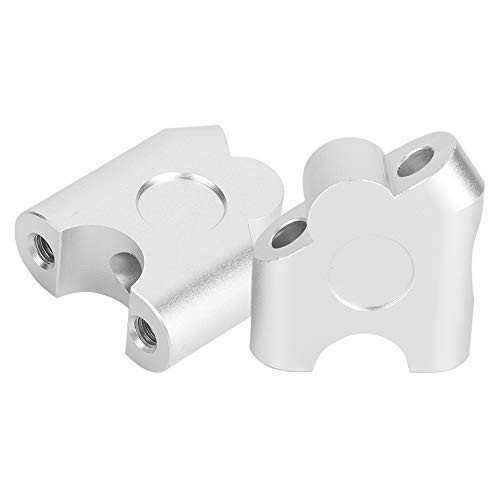 Universal Motorcycle Handlebar Riser 22mm Chrome 2-Pack - Adjustable Handlebar