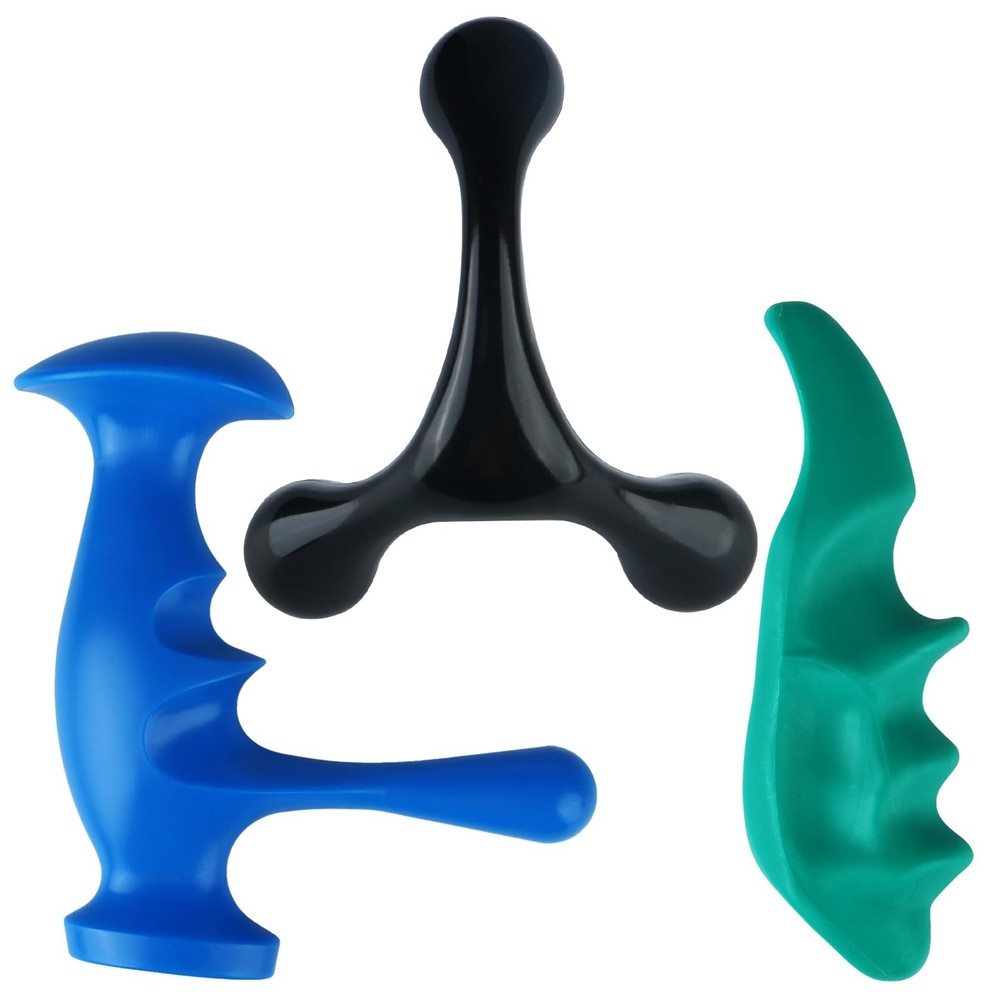 Thumb Saver Massage Tool, 3-Legged Manual Trigger Point Tool for Deep Tissue,...