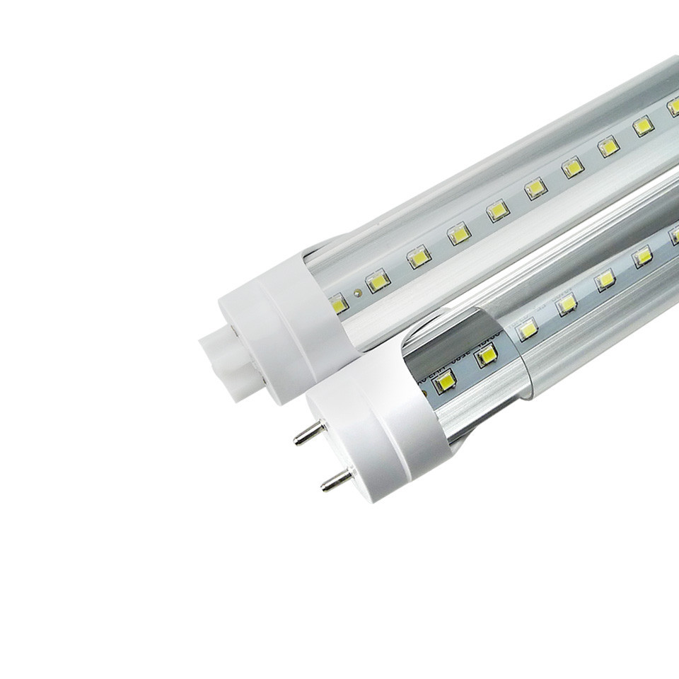 T8 4ft Fluorescent Light Bulb 48inch LED Replacement Tube Clear Milky No Ballast