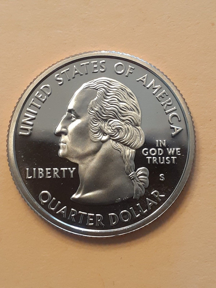 2005 S PROOF WASHINGTON QUARTER MINNESOTA CLAD