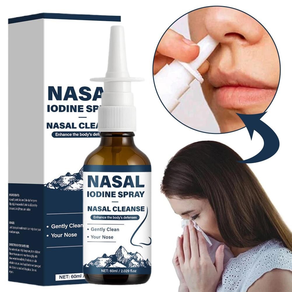 2X Iodine Nasal Spray,Nasal Iodine – NasalsCleanse Refreshes Your NasalsPassages