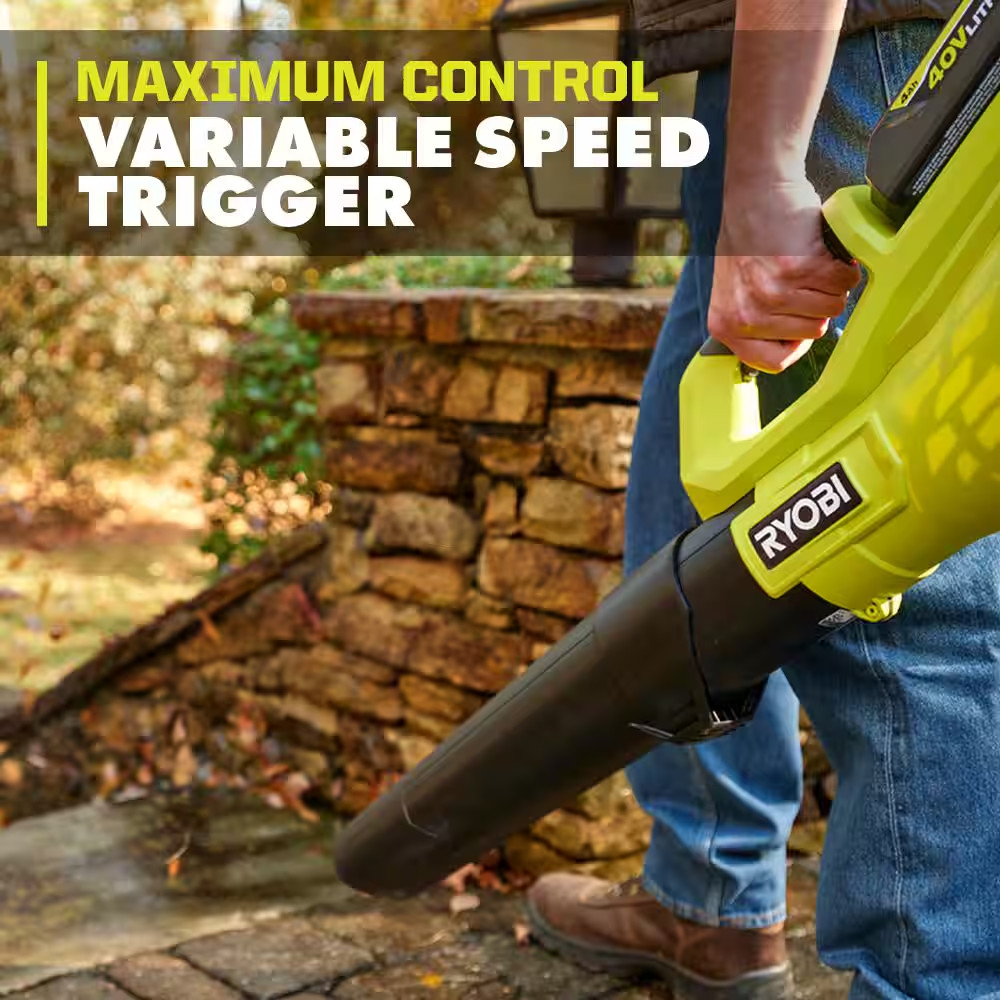 40V Cordless Attachment Capable 15" String Trimmer & 550 CFM 120 MPH Blower Comb