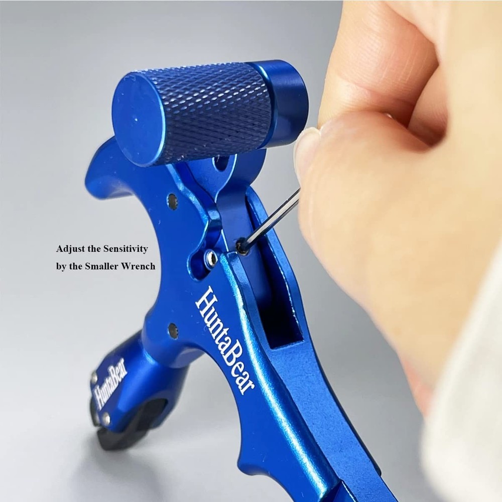 Bow Release for Compound Bow,4-Finger 360° Rotate Caliper Thumb Release Arche...