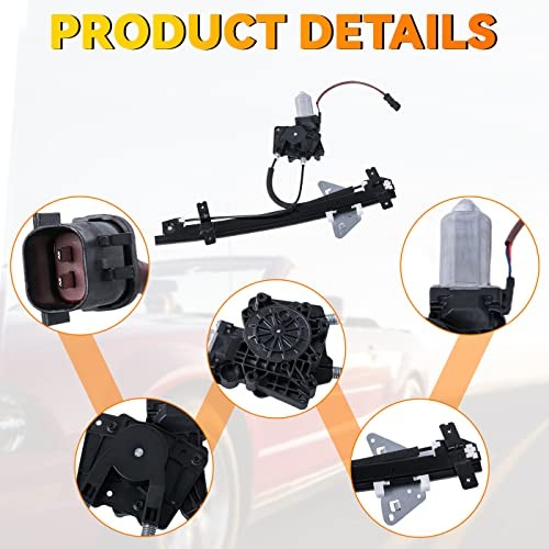 Front Right Passenger Side Power Window Regulator with Motor Assembly -