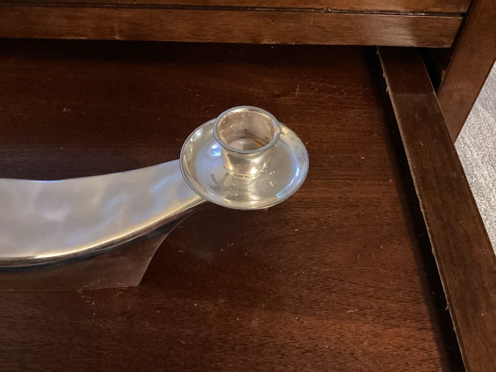 Vintage 1970s WMF Ikora Silverplated 2-Light Candleholder Leuchter #4923 Germany