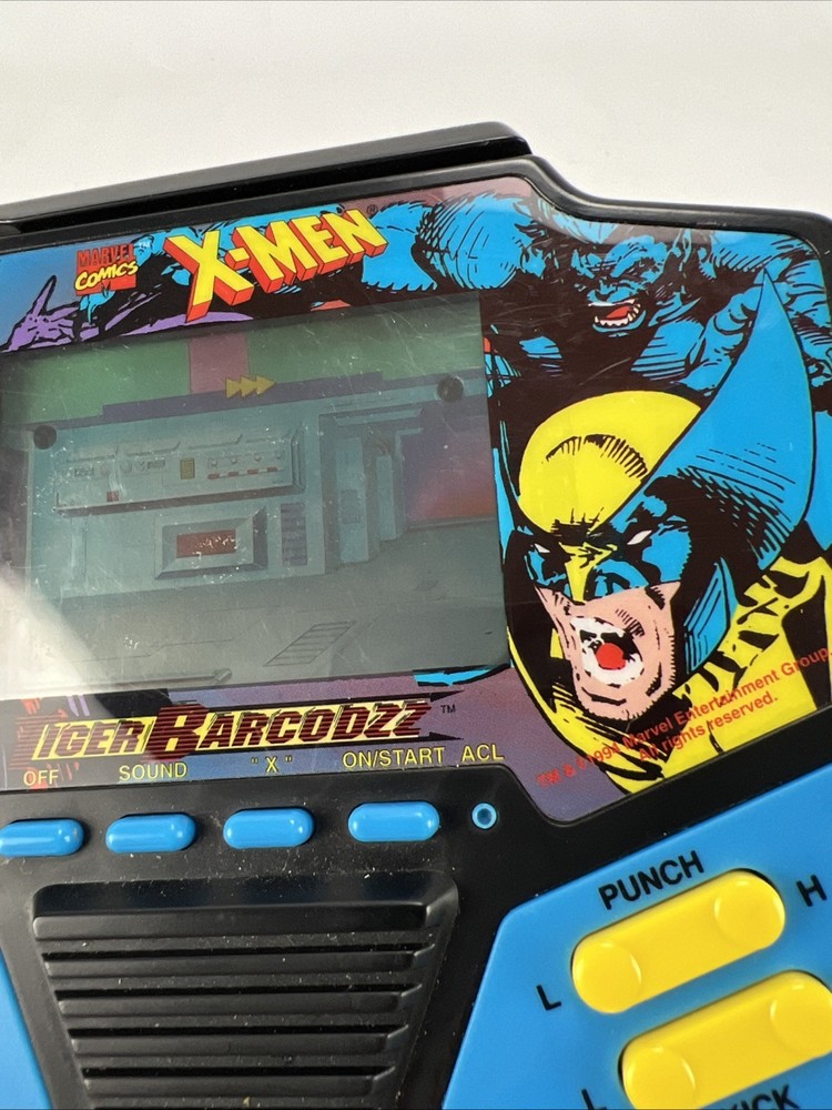X-Men Handheld Tiger Barcodzz 1994 Marvel Working